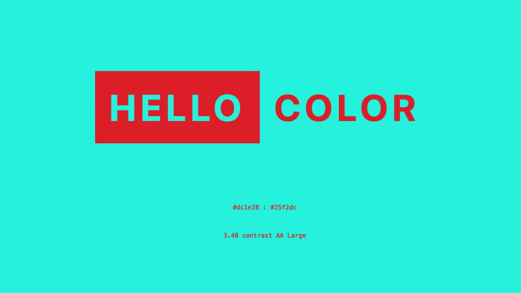 配色ツール「HELLO COLOR」のトップ画面キャプチャ
