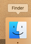 Mac（マック）のFinder（ファインダー）を起動します。